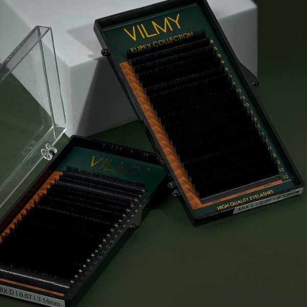 Ресницы Vilmy Klipky черные mix C / 0.07 / 8-12