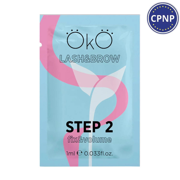 Состав для ламинирования ресниц и бровей Oko Step 2 Fix&Volume, 1 мл