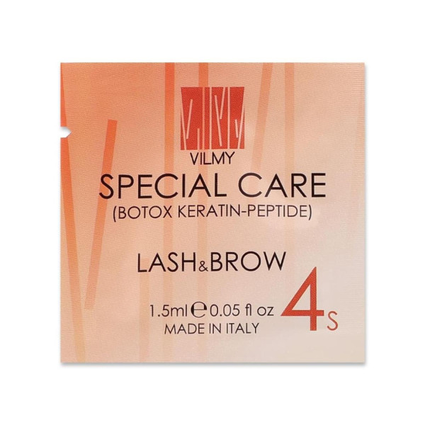 Сироватка Vilmy 4S Special Care/Botox Keratine-Peptide для ламінування вій і брів у саше (1,5 мл)