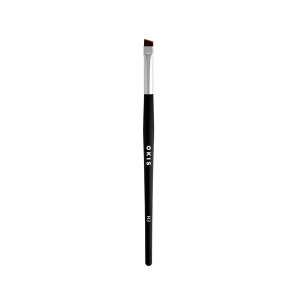 Пензлик для фарбування брів хною Okis Brow H3 black з пружного нейлону зі скісом