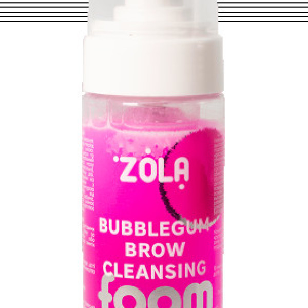 Zola пена для бровей очищающая розовая Bublegum Brow Cleansing 150ml
