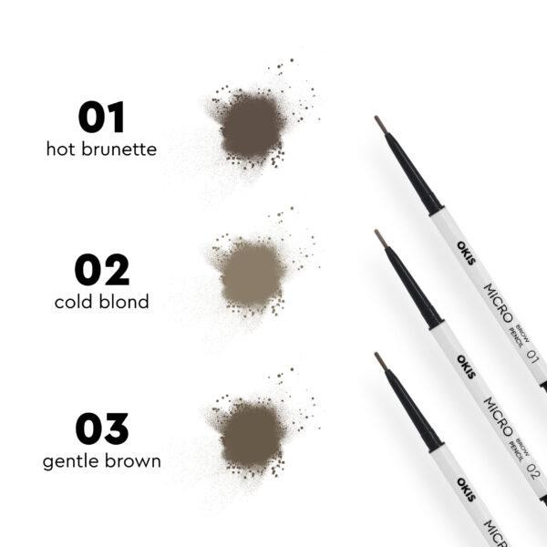 Пудровий олівець для брів Cold Blond 02 Okis Brow 0,5g