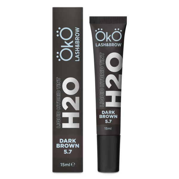 Фарба для вій та брів Oko Liquid Hybrid Tint H20 Dark Brown 5.7, 15ml