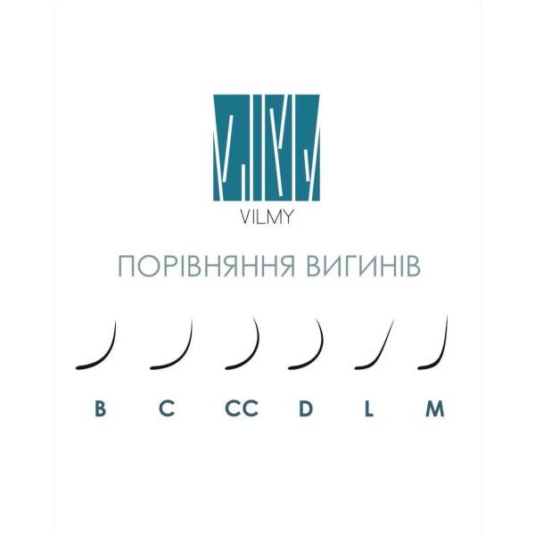 Ресницы VILMY VIYA черные отдельные длины C / 0.07 / 6