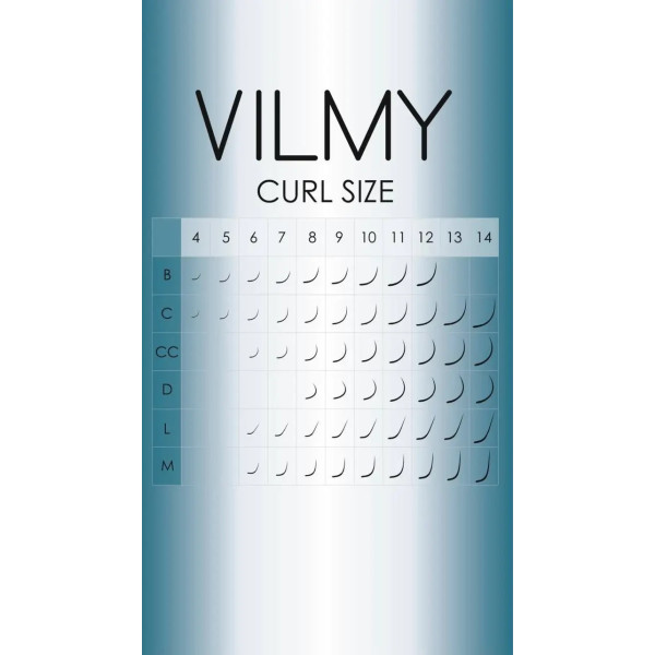 Ресницы VILMY VIYA черные отдельные длины C / 0.07 / 6
