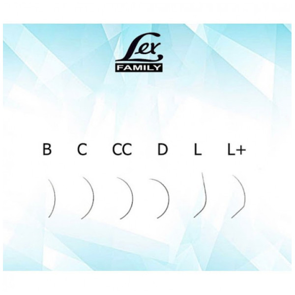 Вії Lex Black mix D / 0.07 / 8-12