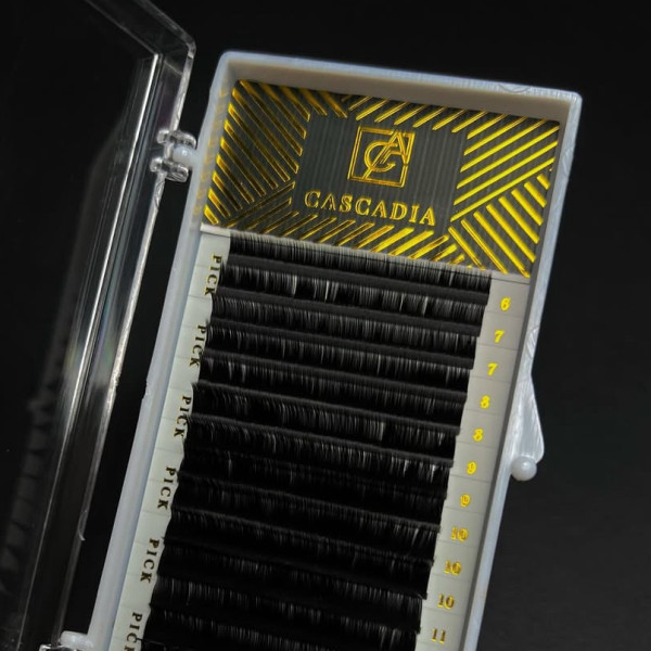 Вії Cascadia Black mix B / 0.07 / 4-7