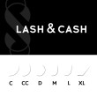 Вії чорні Lash&Cash Sculptor mix 28л D / 0.07 / 7-13
