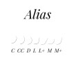Вії Alias Dark Brown mix L / 0.1 / 6-13