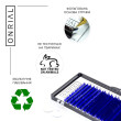 Ресницы цветные микс Blue Neon Onrial D / 0.07 / 6-13
