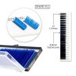 Ресницы цветные микс Blue Onrial C / 0.07 / 6-13