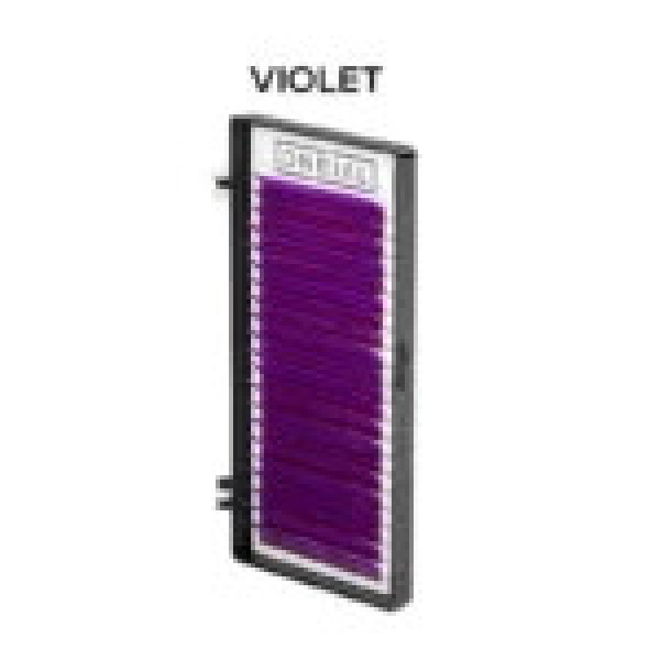Ресницы цветные микс Violet Onrial D / 0.07 / 6-13