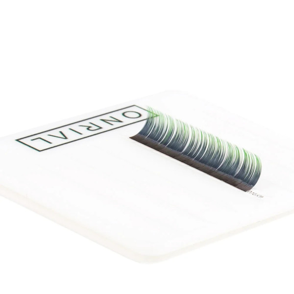 Ресницы омбре микс Green Onrial D / 0.07 / 6-13