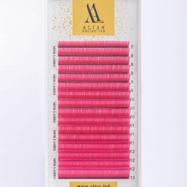 Вії Alias рожеві вії Pink Neon CC / 0.07 / 7-13