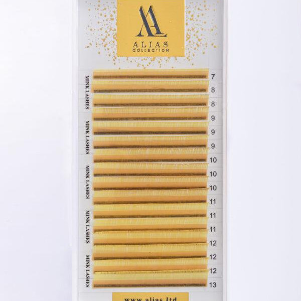 Вії Alias жовті вії Yellow C / 0.07 / 7-13