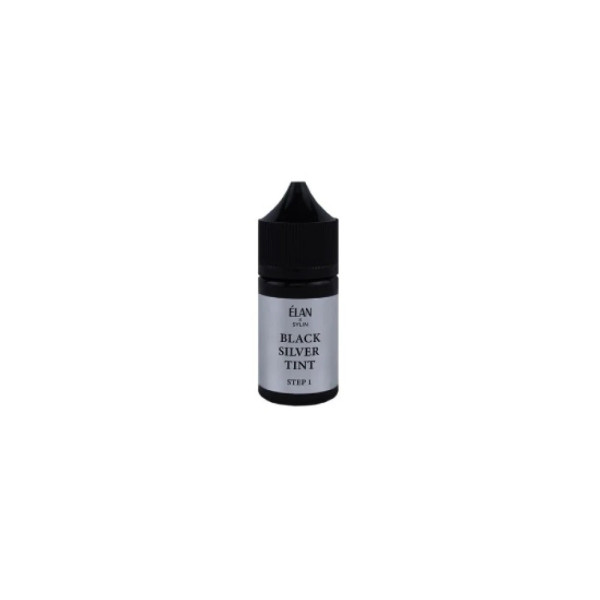 Краска для ресниц Elan Black Silver Tint №1 10 мл – стойкая профессиональная краска черного цвета