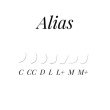Вії чорні Alias mix M / 0.085 / 7-13