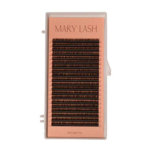 Вії Mary Lash Brunette espresso окремі довжини B / 0.07 / 5