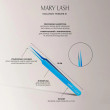 Пінцет Mary Lash прямий міні blue №1