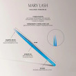 Пінцет Mary Lash прямий подовжений blue №2