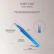 Пінцет Mary Lash прямий дельфін синій No3