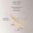 Пінцет Mary Lash вигнутий золотий No6