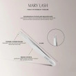 Пинцет Mary Lash точечный для бровей серебро