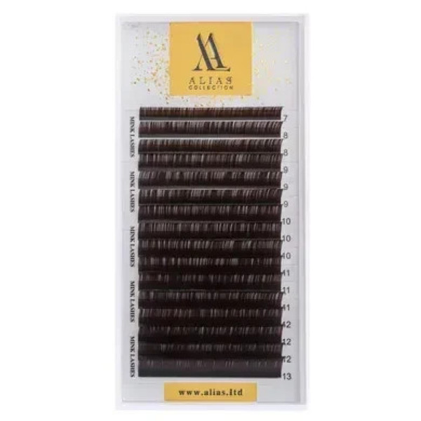 Вії Alias Dark Chocolate окремі довжини