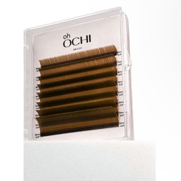 Ресницы Oh Ochi Pecan светло-кор 8л C / 0.05 / 5-8