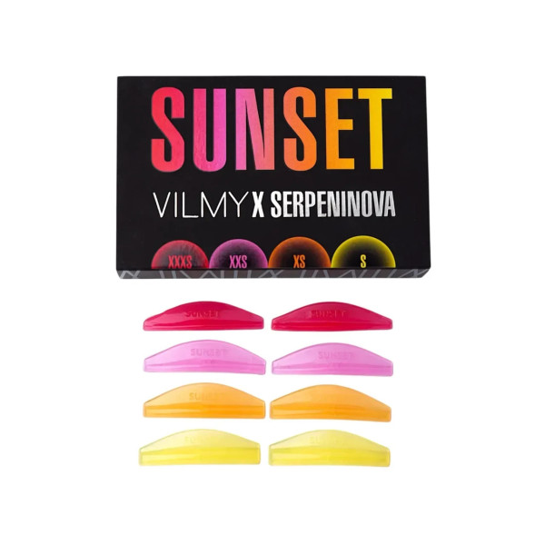 Валики для коротких вій Vimy X Serpeninova Rollers Sunset 4pcs (XXXS, XXS, XS, S)