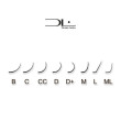 Вії Design Lashes mix чорний шоколад 10л