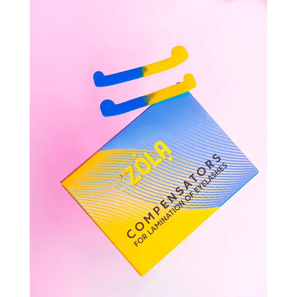 Zola Compensators For Lamination Of Eyelashes - Компенсаторы для ламинирования ресниц Желто-Синий