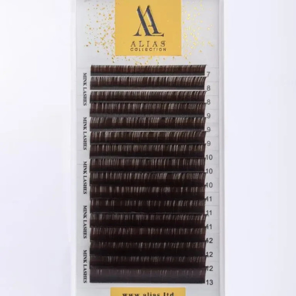 Вії Alias Dark Chocolate mix М / 0.07 / 6-12
