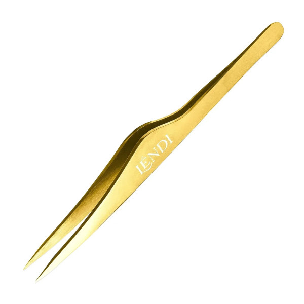 Lendi, пінцет для брів точковий, Golden Spark Point