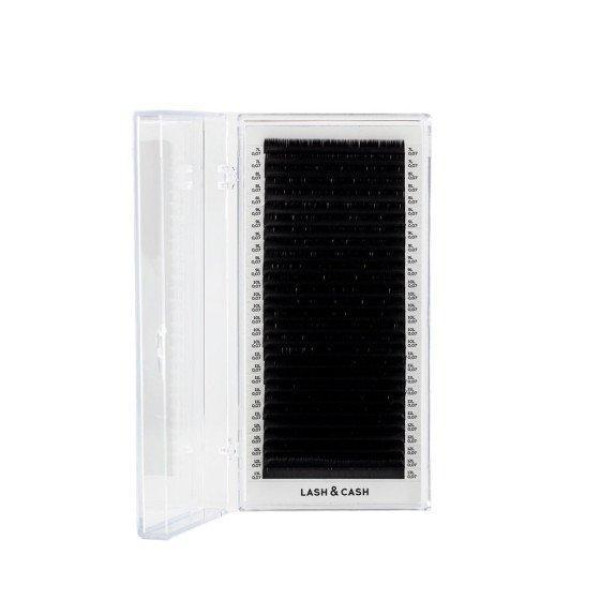 Ресницы черные Lash&Cash Sculptor отдельные длины D / 0.07 / 14