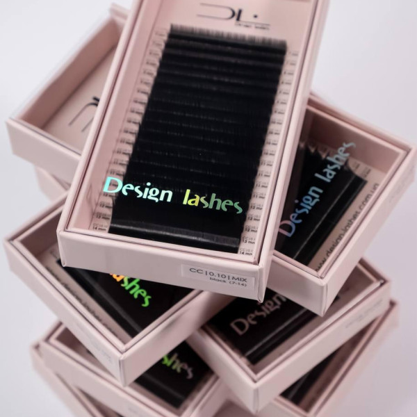 Ресницы Design Lashes черные микс 20л