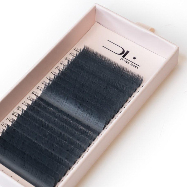 Ресницы Design Lashes 20 линий Lake Blue С/СС / 0.07 / 8-13