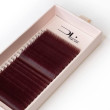 Вії Design Lashes 20 ліній Wine Red С/СС / 0.07 / 8-13