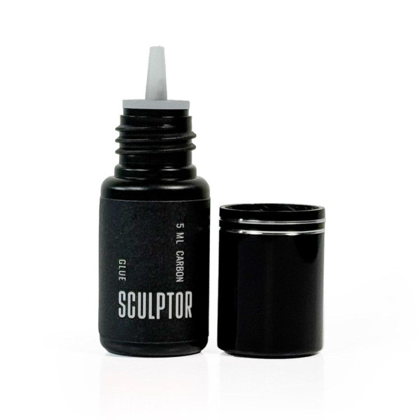 Клей для наращивания ресниц CARBON, время сцепления 0.5–1 сек., 5 ml, SCULPTOR