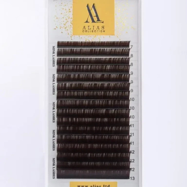 Вії Alias Dark Chocolate mix CC / 0.07 / 8-12