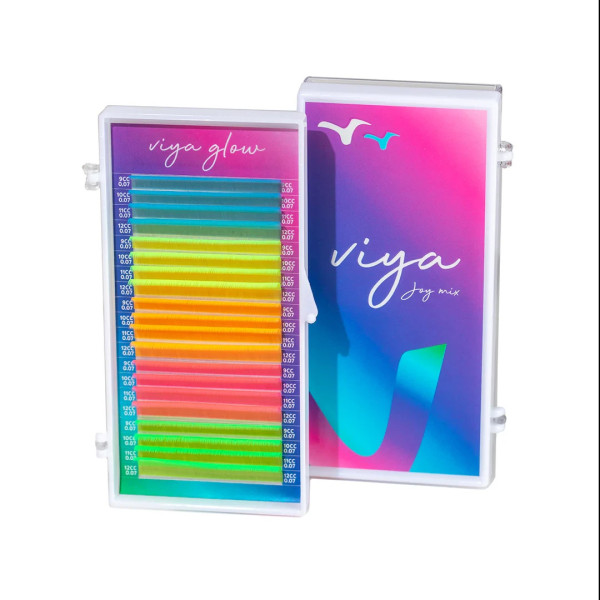 Ресницы Viya neon glow mix L / 0.07 / 9-12