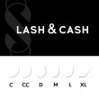 Вії чорні Lash&Cash Sculptor окремі довжини C / 0.07 / 15
