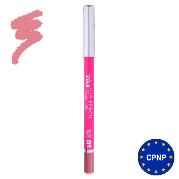 ZOLA Карандаш для губ Lip Pencil 01 Nude Pink