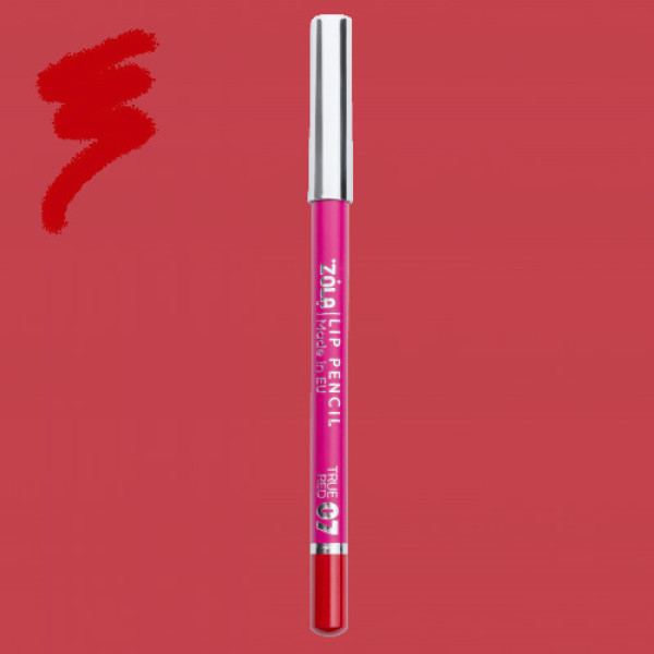 ZOLA Карандаш для губ Lip Pencil 07 True Red