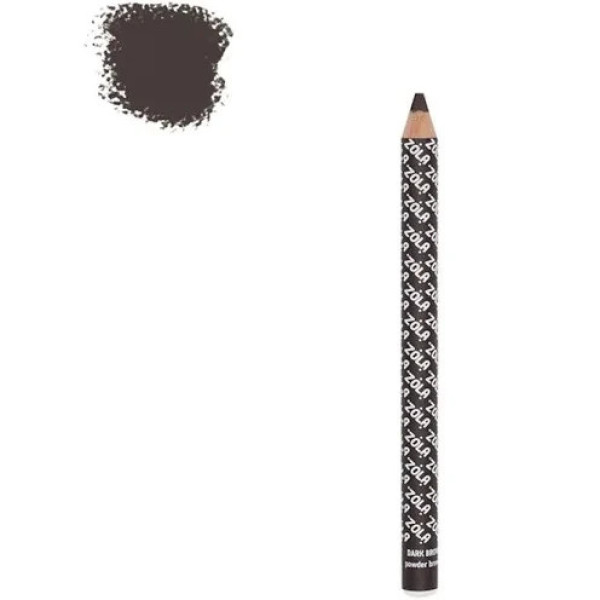 Карандаш пудровый для бровей dark brown ZOLA.