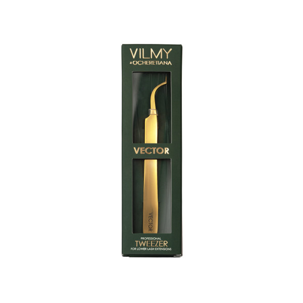 Пінцет Vilmy Vector для нарощування нижніх вій