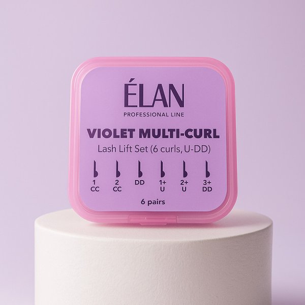 Elan валики для ламінування вій VIOLET MULTI-CURL з вигинами U-DD