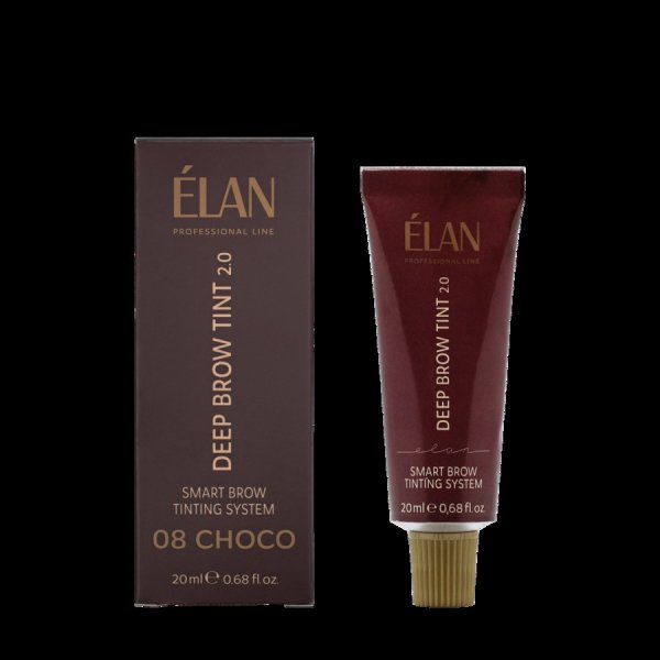 Фарба для брів Elan «Deep Brow Tint 2.0» 08 CHOCO natural brown (20 мл)