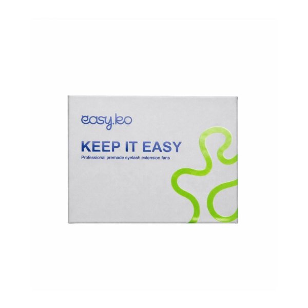 Готовые пучки для наращивания ресниц черные 4D Easy Ko B / 0.07 / 12-14